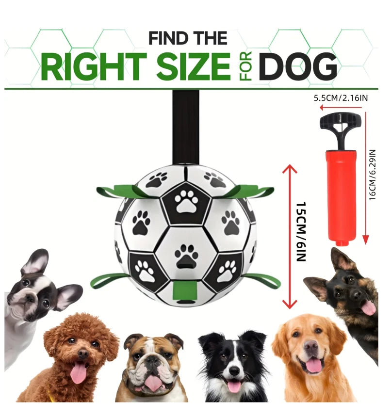 NEW Pet Dog Football Toy Puppy Outdoor Training Interactive Soccer Play Ball