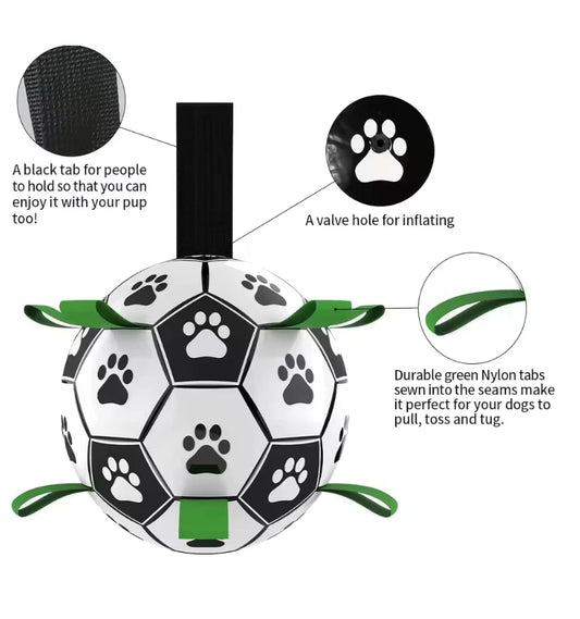 NEW Pet Dog Football Toy Puppy Outdoor Training Interactive Soccer Play Ball
